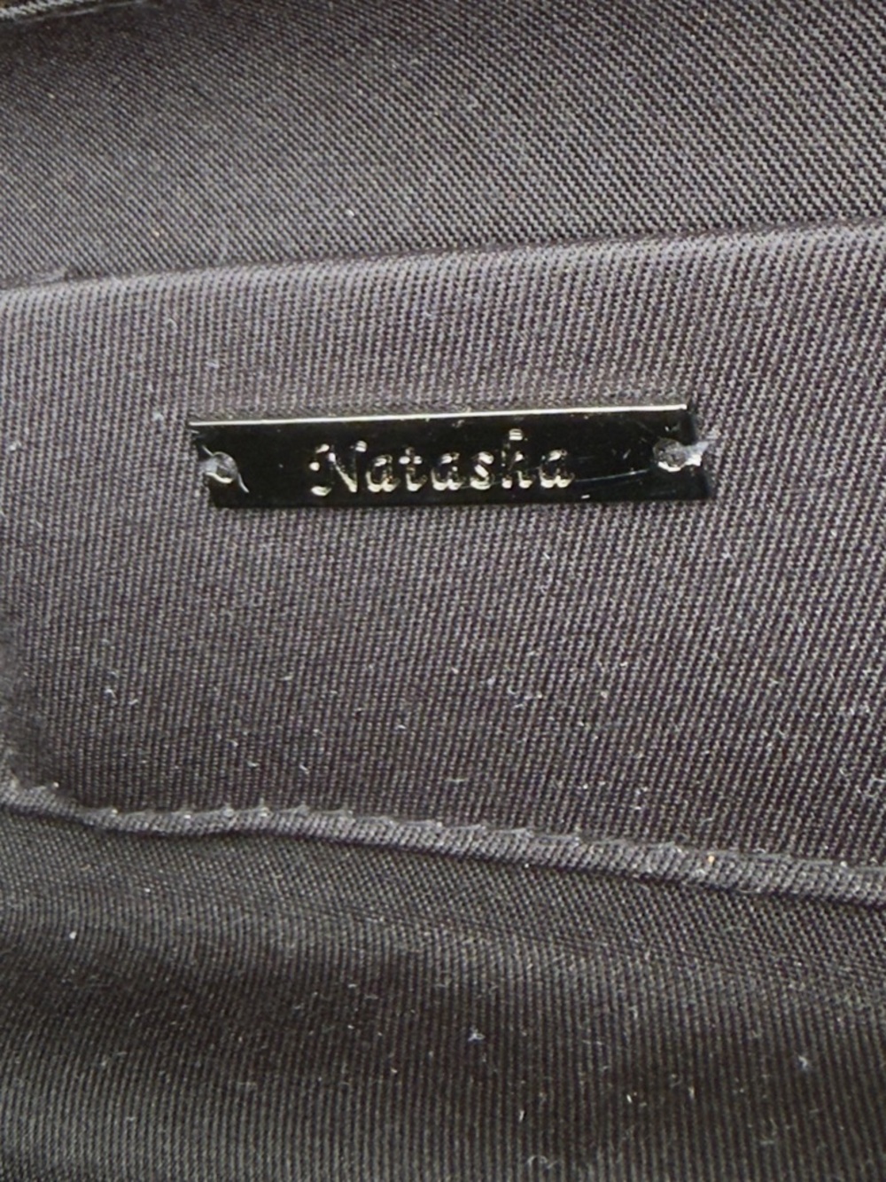 NATASHA Gunmetal Gray Swarovski Crystals Embellished Crossbody Evening Bag - Picture 3 of 12